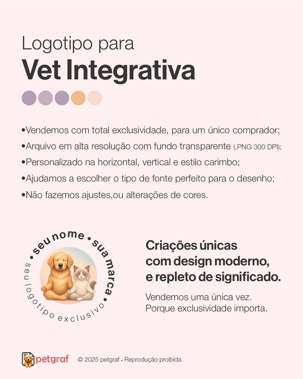 Logotipo para veterinária integrativa