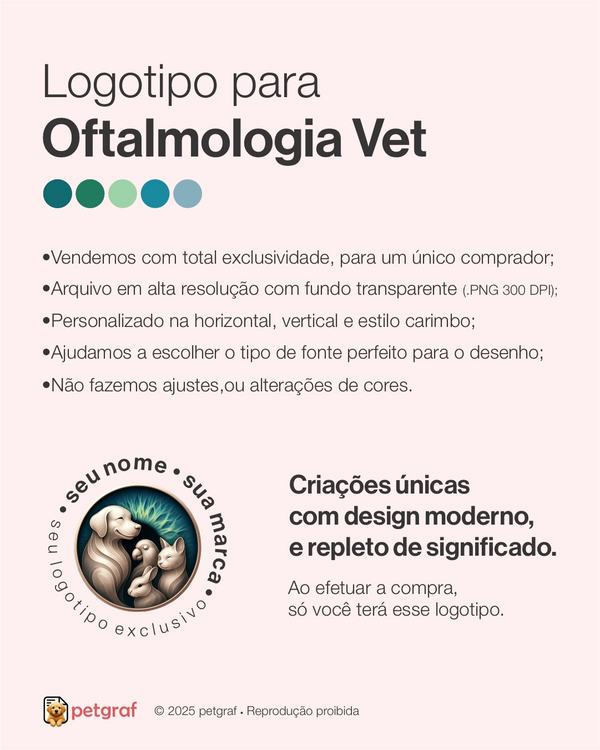Logotipo para oftalmologia veterinária