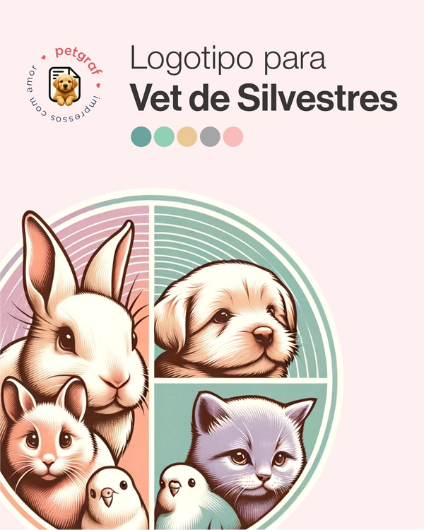 Logotipo para silvestres e pequenos animais