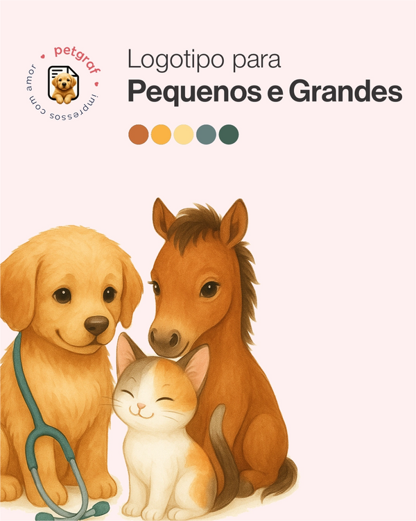 Logotipo para pequenos e grandes animais