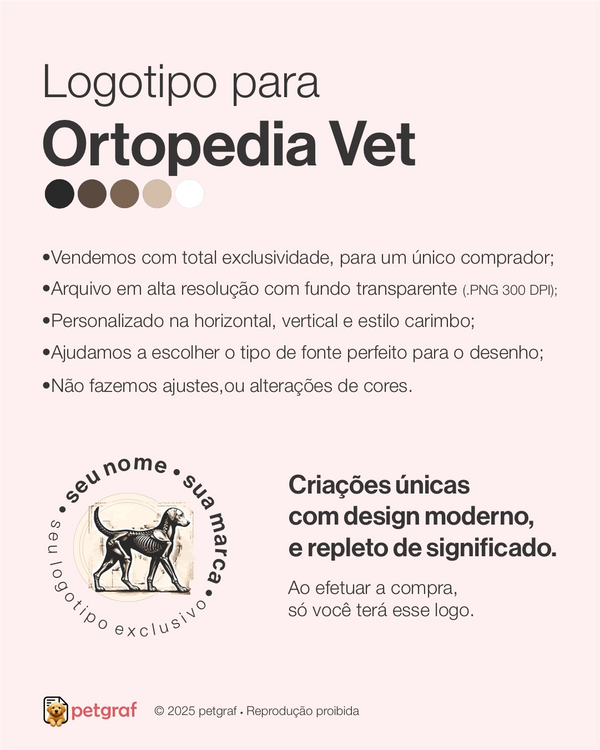 Logotipo para ortopedia veterinária