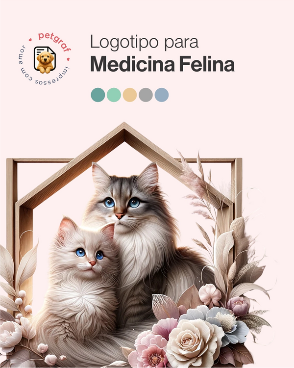 Logotipo para medicina felina