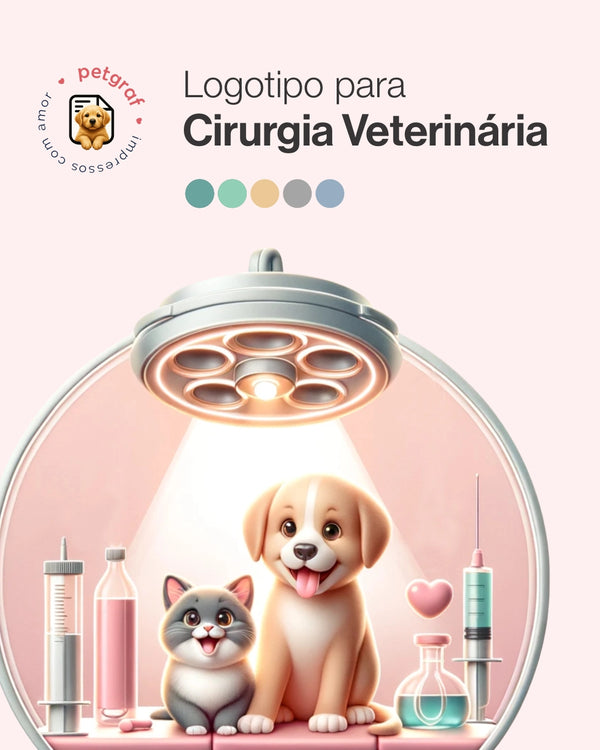 Logotipo de cirurgia veterinária