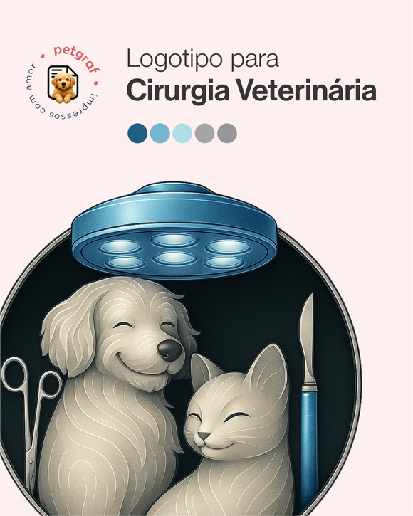Logotipo de cirurgia veterinária