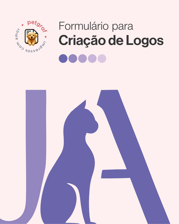 Formulário de criação para logotipos veterinários