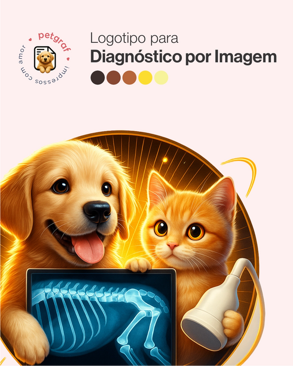 Logotipo para udiagnóstico por imagem veterinário