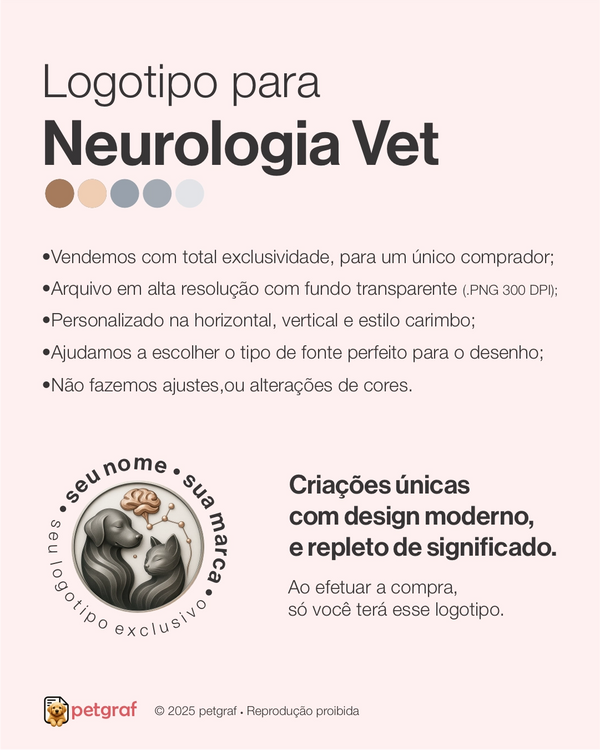 Logotipo para neurologia veterinária