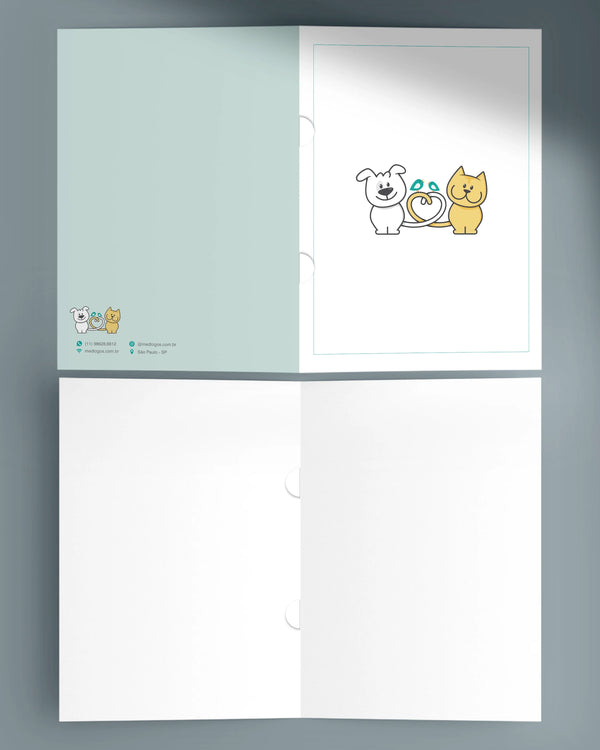 Pasta veterinária personalizada