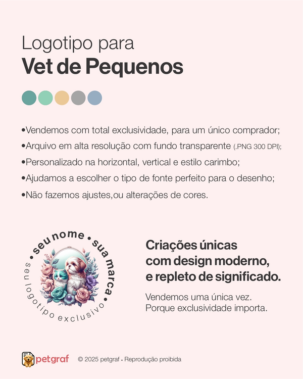 Logotipo veterinário 